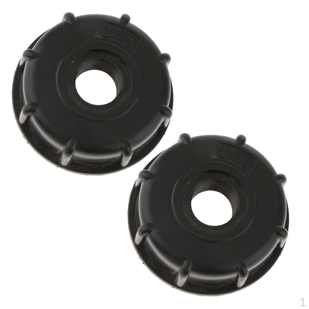 

2 1000 Tote Connector IBC Tank Container Fitting Hose, inch Coarse to 1/2 Female Thread