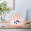 Electronic Clock Cute Cartoon LED Screen Desktop Electronic Alarm Data Time Calendar Temperature Clock