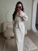 Elegant Long Sleeve Skirt Set: European & American Autumn Fashion 2025