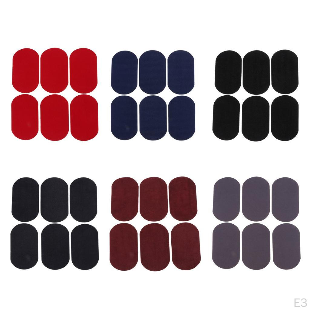 3 Pairs Suede Fabric Elbow/Knee repair Mending Crafts , Black