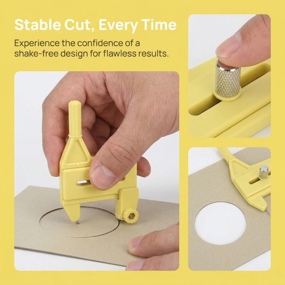 Precise Cut Solid Circle Cutter Adjustable Sharp Round Cutter Durable Practical Cutting Tool Craft Making