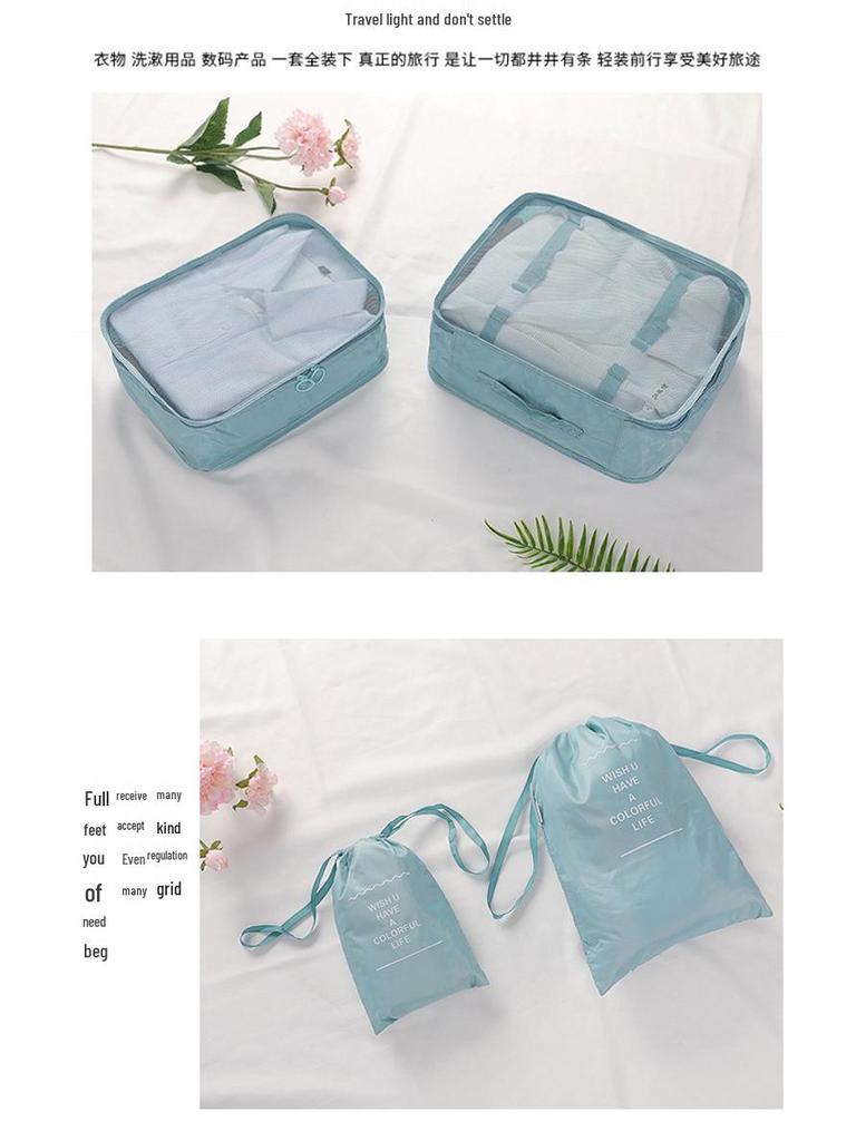 8-Piece Travel Storage and Organizer Set for Suitcases