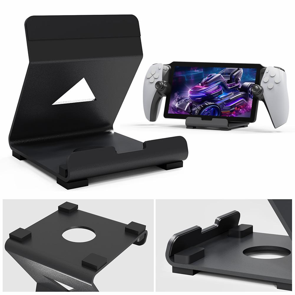Desktop Stand Support Holder Save Space Tablets Stand Handheld Game Console Holder with Anti-Slip Silicone Pad for PS5 Portal