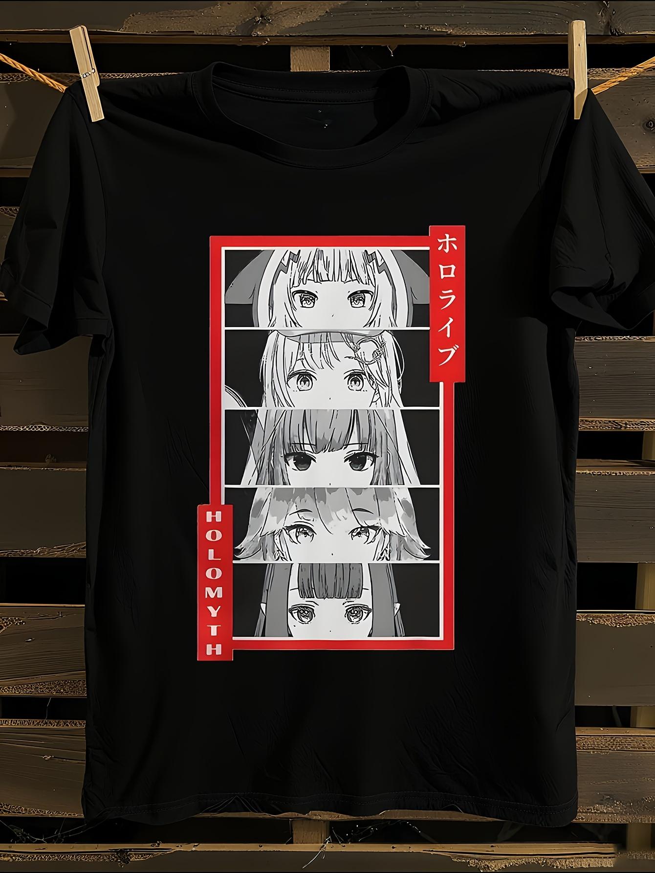 Holomyth Gawr Gura Anime Graphic T-Shirt XXXL