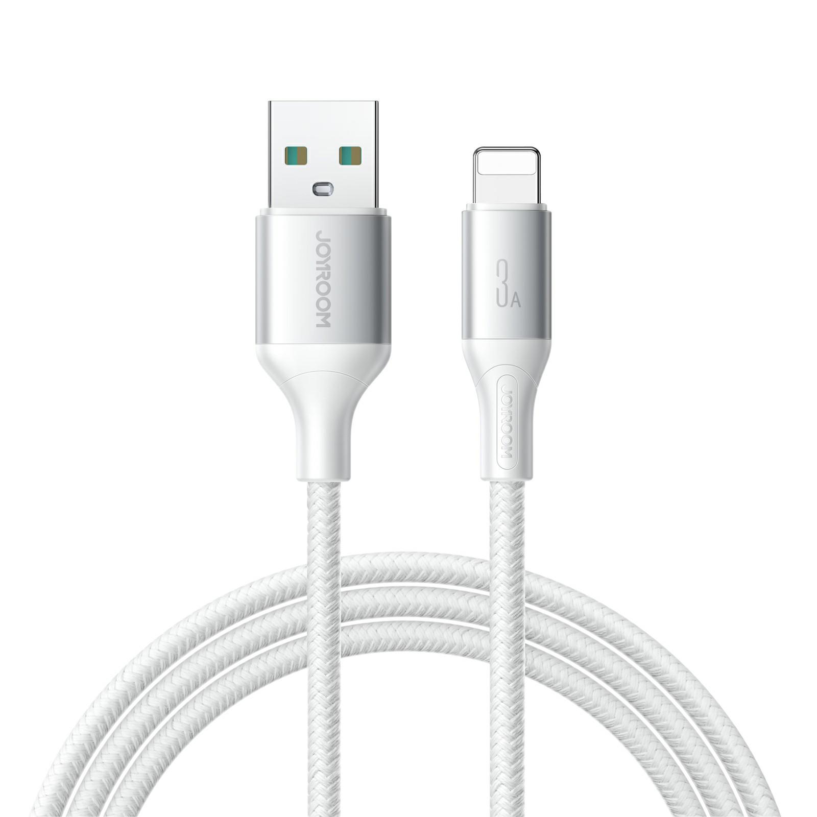 

JOYROOM S-A28 2m USB-A to Lightning Cable 3A Fast Charging Nylon Braided Data Sync Cord B