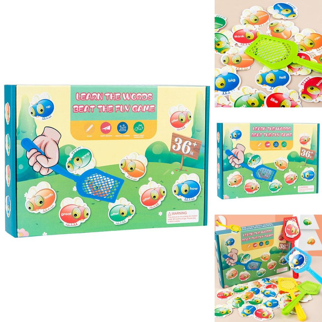 Learning Flashcard Game For Kids With Fly Swatting Fun Educational Toy For Early Development