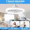 Modern Ceiling Fan Light Bedroom Invisible Ceiling Fan Light Fan Integrated Light Indoor Decoration Lighting Air Supply