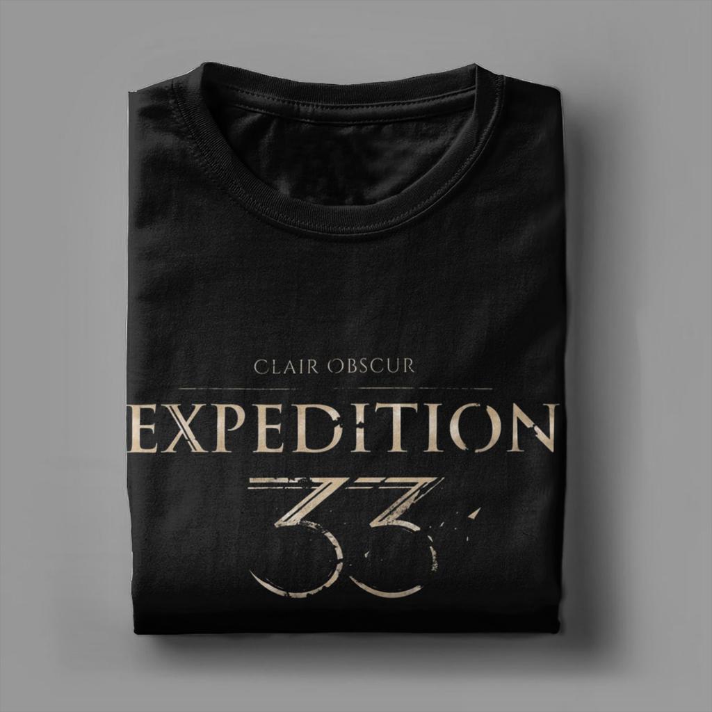 Men's Clair Obscur T Shirts Expedition 33 100% Cotton Clothes Awesome Short Sleeve O Neck Tee Shirt Gift Idea T-Shirt
