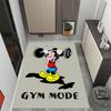 Mickey Mouse Castle Fantasy Disney Cartoon Theme Anti-Slip Rug - Polyester, Home Decor, Suitable for Bedrooms, Living Rooms, Doorways, and Studios