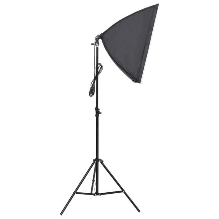 VidaXL Photo Studio Kit with Lighting and Backdrop Photography Light Background System Kit 3094744
