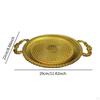 Cake Serving Tray Decorative Candy Dish Display European Luxury Elegant Fruit Bowl Plate