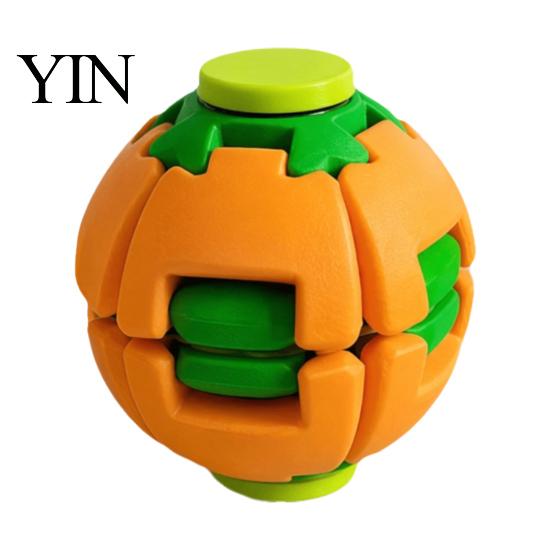 Quiet Spinning Fidget Toy 1/2Pcs 3D Printed Press Rotating Ball, Stress Relief Spinner Kids for Adults, Ball Toy, Decompression Gadget