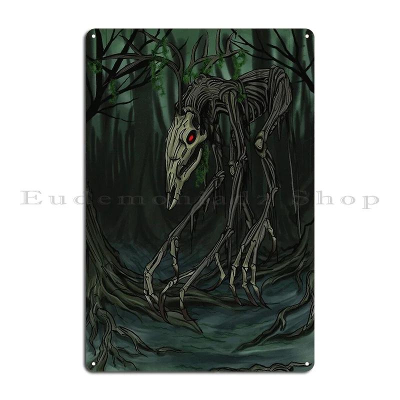 Horror Wendigo Cryptid Poster Wendy the Wendigo Metal Plaques Garage Decoration Custom Club Retro Customize Tin Sign Poster