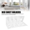 4pcs Bed Sheet Holders Invisible Butterfly Snaps Plastic Bed Sheet Clamps for Preventing Sheet Sliding Plastic Bed Sheet Clamps