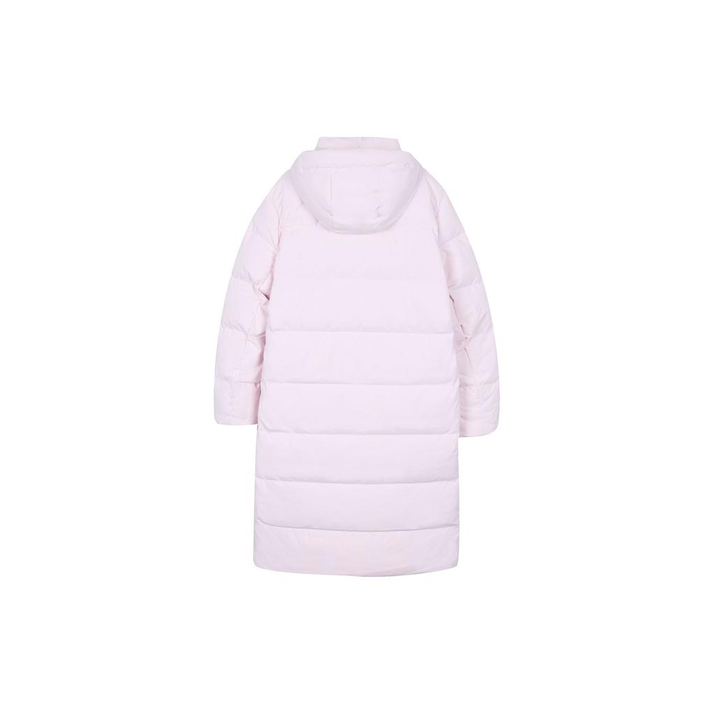 FILA Letter Print Hooded Long Pants Down Jacket Unisex Outerwear Light-Dusty-Pink F51U349902F-PK