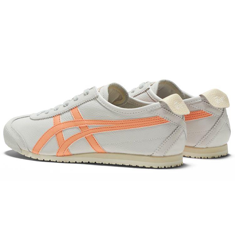 ONITSUKA TIGER Повседневные Удобные Кожаные Противоскользящие Прочные Легкие Кроссовки с Низким Верхом для Бега Женские кроссовки Белые Оранжевые 1182A078-021
