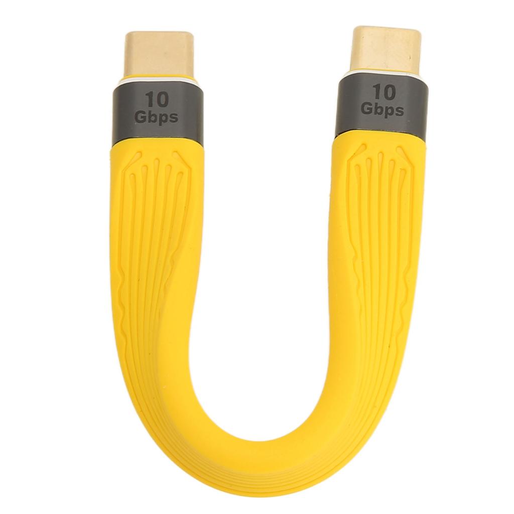USB C To USB C Cable 5.3in Long Male To Male 100W 5A Fast Charge 10Gbp Type C To Type C Cable for Transmission