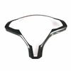 For Tesla Model X and Model S 2016- ABS Carbon Fiber Style Inner Car Steering Wheel Panel Cover Trim Frame Decor Silver ABS