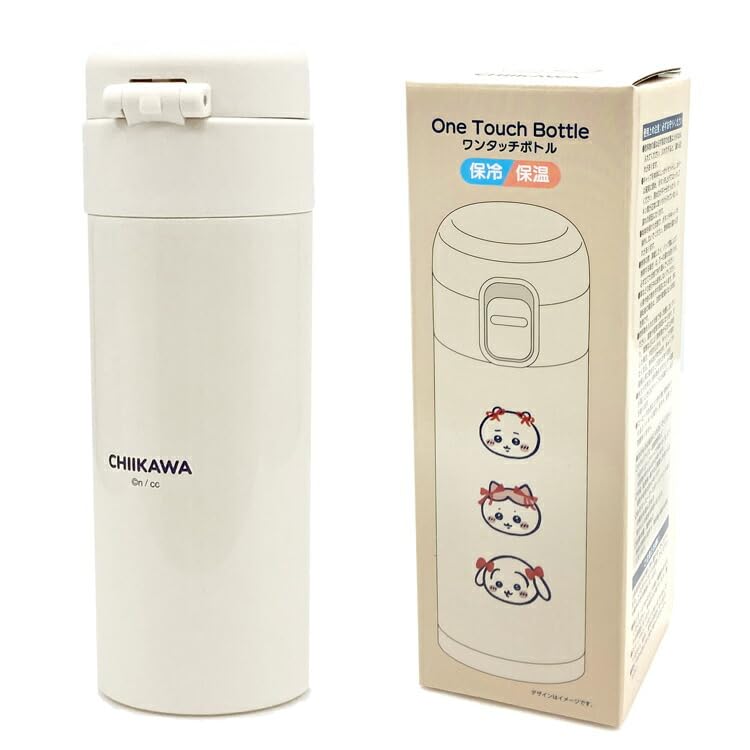 Chiikawa One-Touch Stainless Steel Bottle 350ml Ribbon