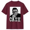 Vintage T Shirt Johnny Cash 100 Cotton T Shirts  Hip Hop Tshirt for Unisexs Summer Aesthetic Printed Short Sleeve Tops