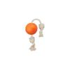 Haustierspielzeugball, Naturkautschuk, Niedlicher Quietscheball, -leckerchen-ausgebender Ball, Baumwollseil, Spielzeug für mittelgroße bis große Hunde