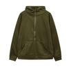 Women's Fashion Solid Color Pullover Casual Loose Button Sweatshirt