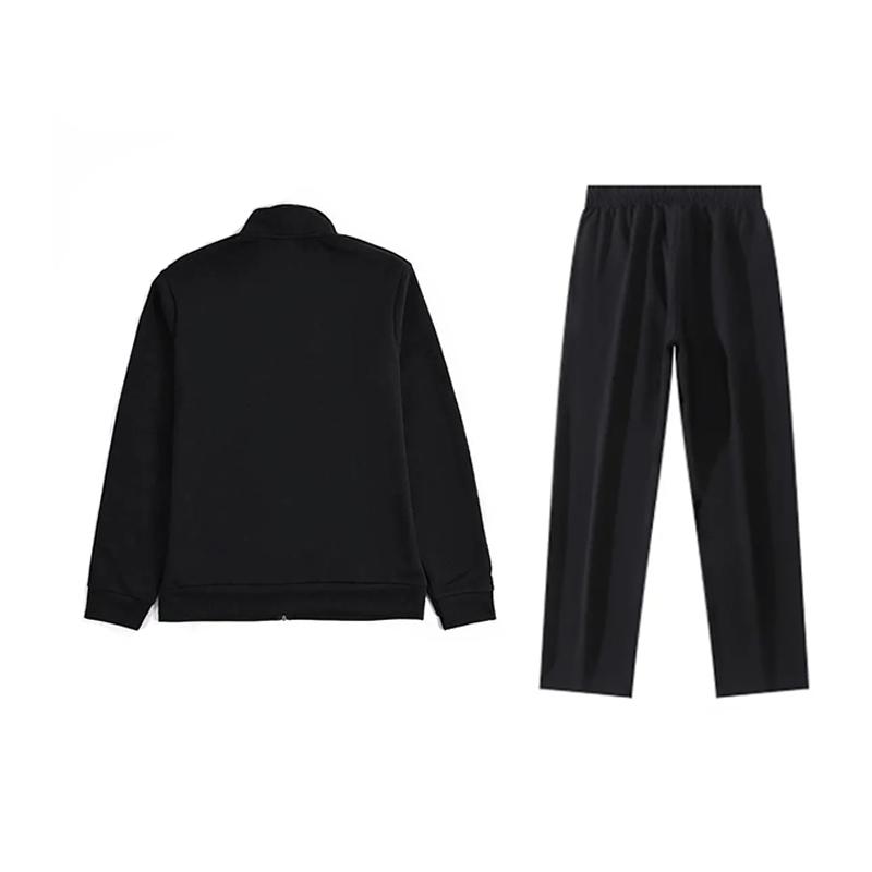 Li Ning Simple Solid Color Loose Cotton Comfortable Versatile Stand Collar Cardigan Hoodie Casual Sports Suit Unisex Sweatshirt YWDV349-1-AKL03-1