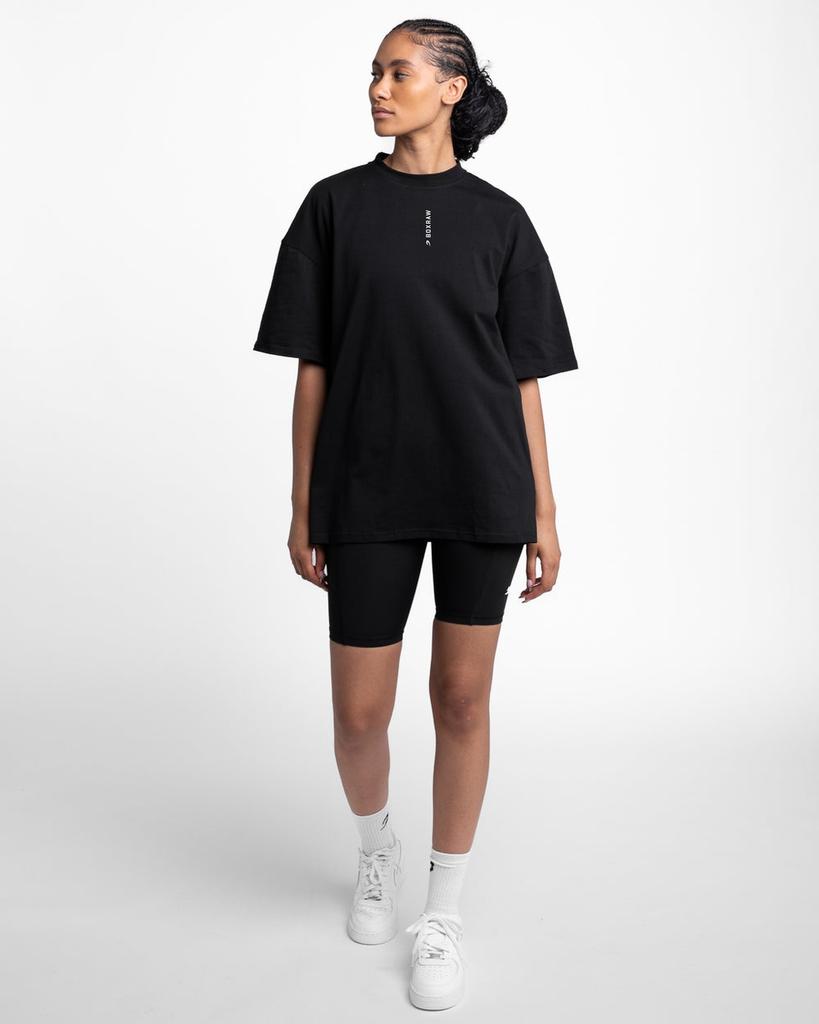 BOXRAW Lineal Oversized T-Shirt - Women'S W Bxrw-U-Linot-W [Black] (Type A)