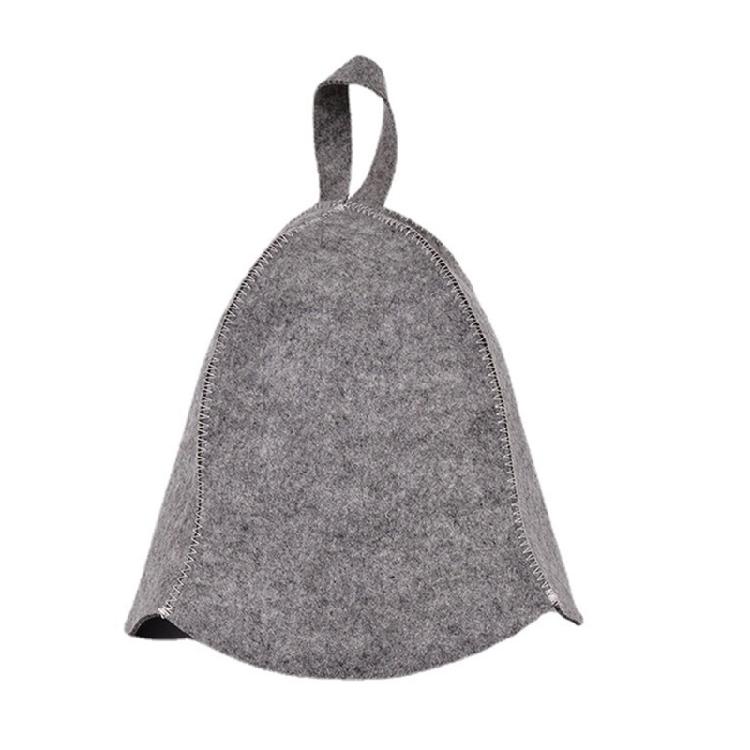 Wool Felt Sauna Hat Reusable Shower Cap for Home Bathroom Bathing Accessories
