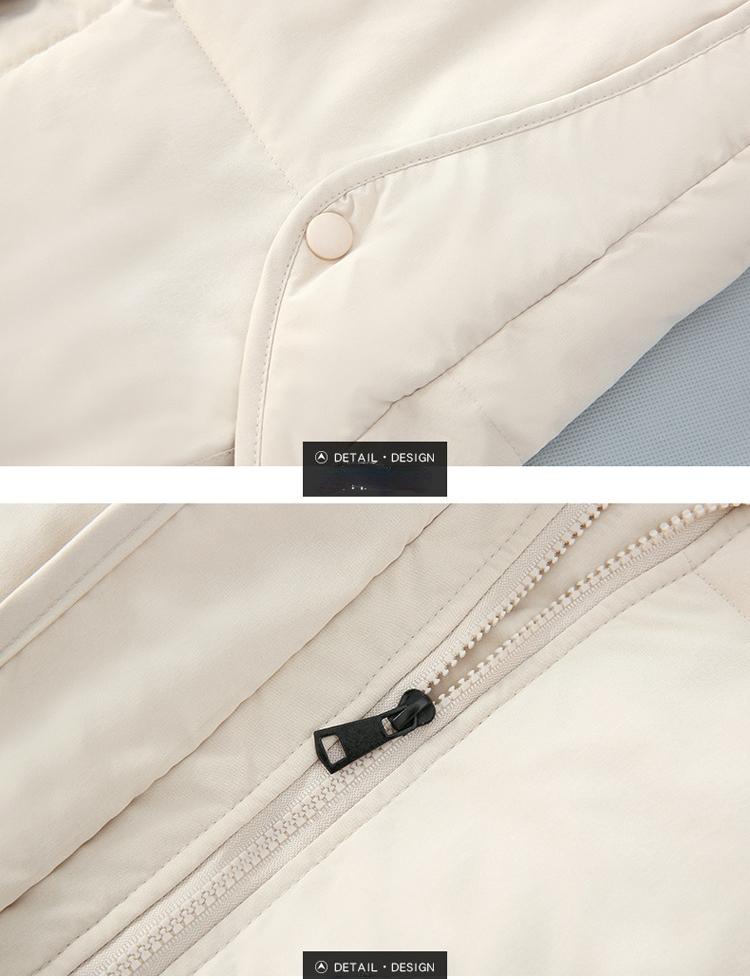 Autumn Winter Women's Solid Color Hooded Vest Loose Thickening Warm Women's Sleeveless Jacket
