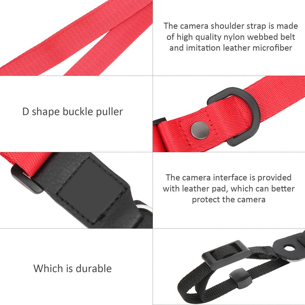 Camera Strap AntiFall Single Shoulder Neck Belt for   Camera(Black MS-1B )
