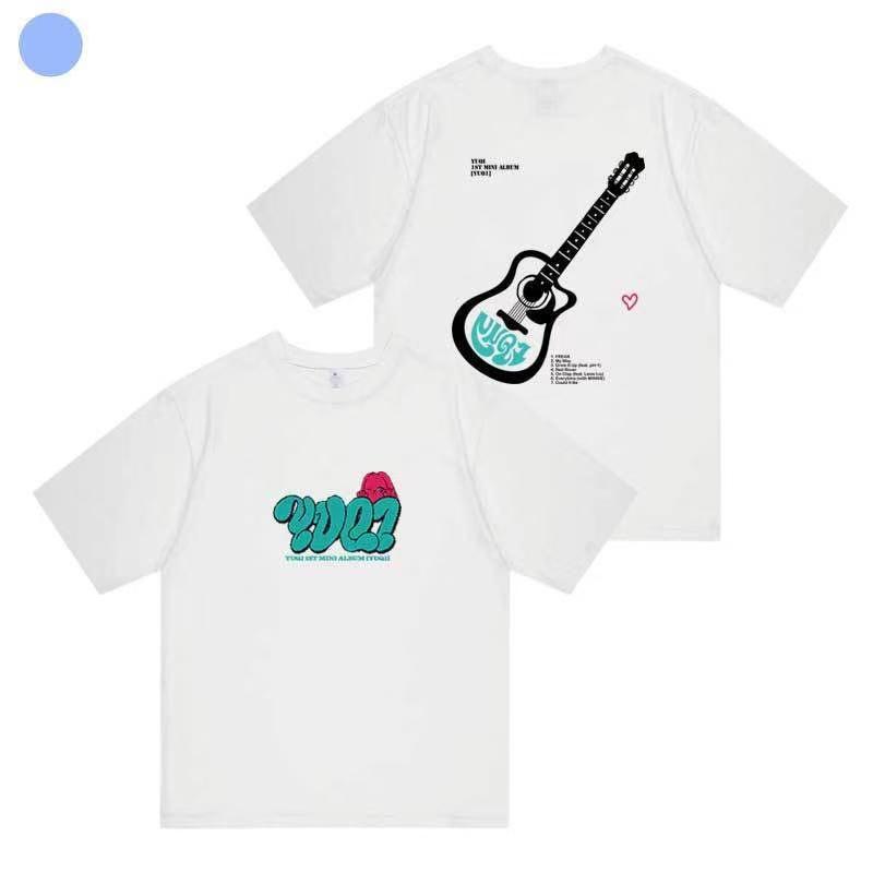 

KPOP G IDLE GIDLE YUQi 1ST Mini Album YUQ1 Large Cotton 100Tshirt Womens Short Sleeve y2k Fan support short sleeved shirt S