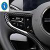 Für BYD Seal EV   2024 Auto Lenkrad ABS Dekoration Autoteile Carbonfaser-Optik / Pfirsichholz Innenzubehör