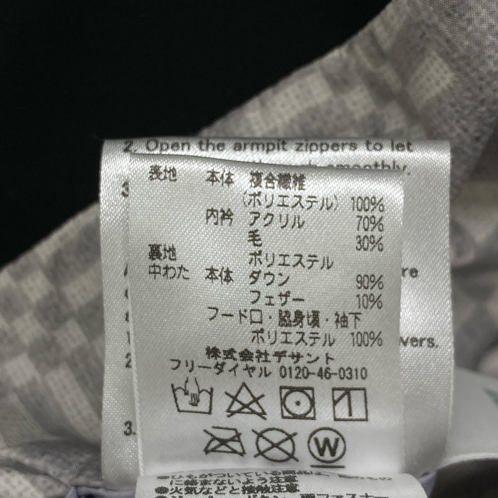 DESCENTE X Mizusawa Down DOR-G9280W Black Hooded Long Down Coat Coat M blackUsed