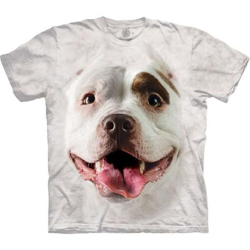 Summer Round Neck 3D Cute Dog Face Graphics Print Top Fashionable Casual Short Sleeved Men's T-shirts