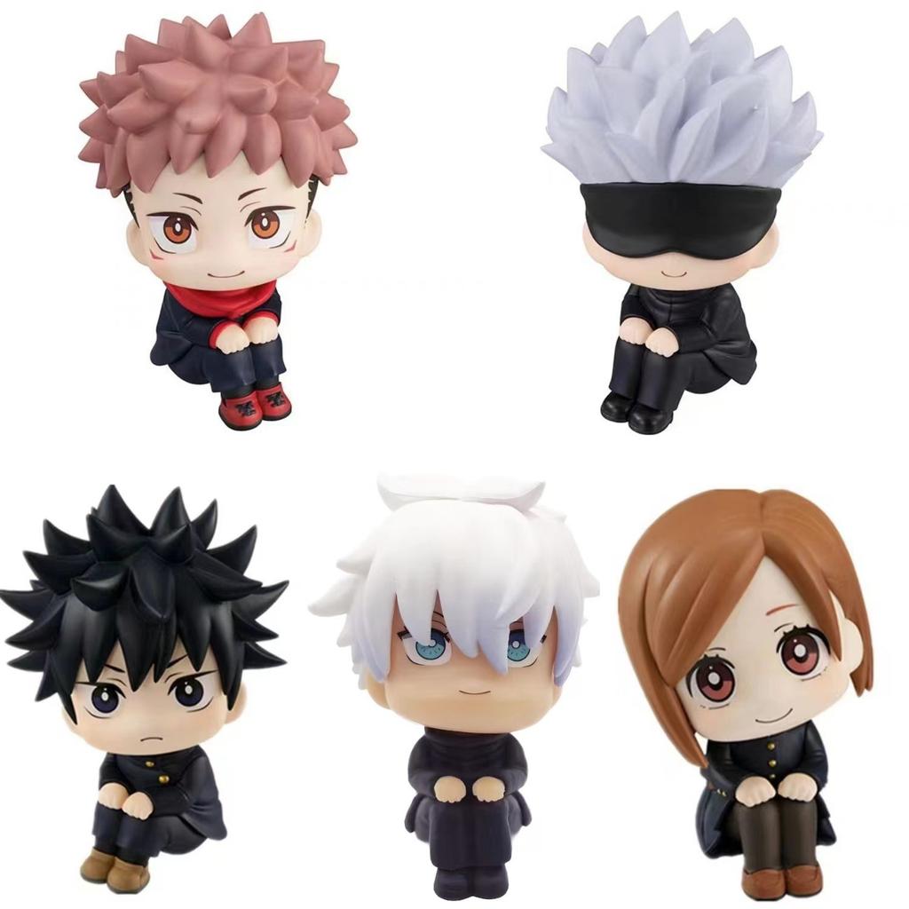 1/10cm Jujutsu Kaisen Anime Figure Q Version Satoru Gojo Geto Suguru Fushiguro Toji Okkotsu Yuta Action Figurine
