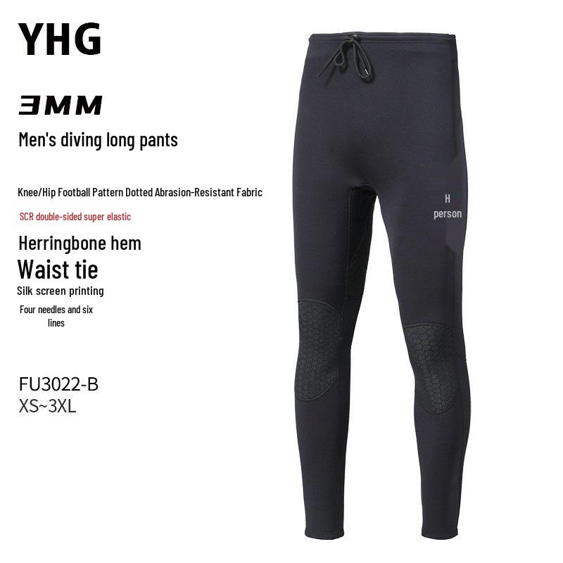 OUZO 3mm Unisex Two-Piece Wetsuit for Diving, Snorkeling, Surfing, and Winter Swimming – Cold Protection and Warmth Top and Pants.