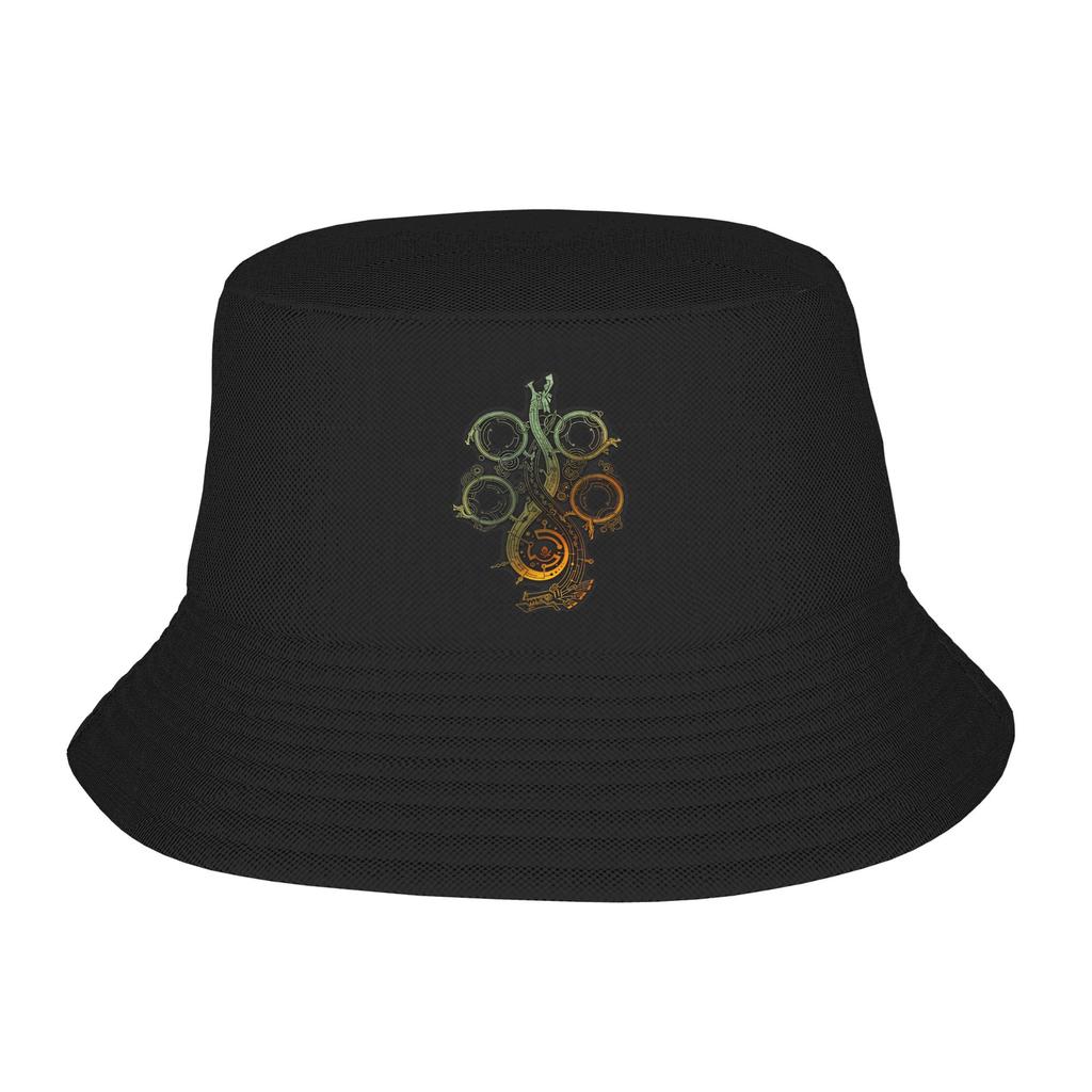 Monster Hunter Bucket Hat Rise Zinogre Street Style FisherUnisex Caps For Unisex Casual Fishing Sun Hats Soft Fold Design Cap
