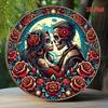 Calavera Skull Metal Wall Art Retro Vintage Sign Home Decor