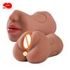 3in1 Band Teeth Mouth Vagina Anal Plug Male Masturbator Cup Deep Throat Silicone Dildo Moves Masturbation Pleasure Toys for Men