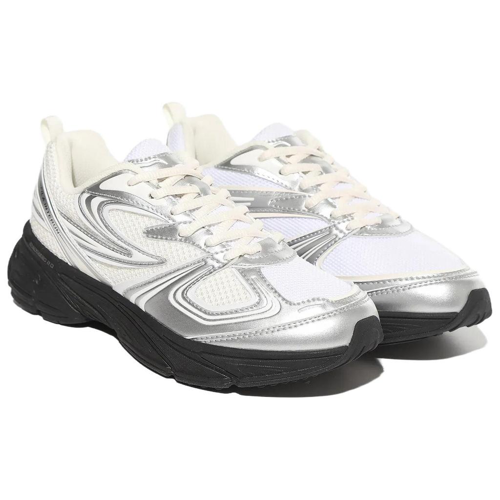 New FILA Interrun Wear Resistant Low Top Casual Shoes Unisex White 1RM02699G-063