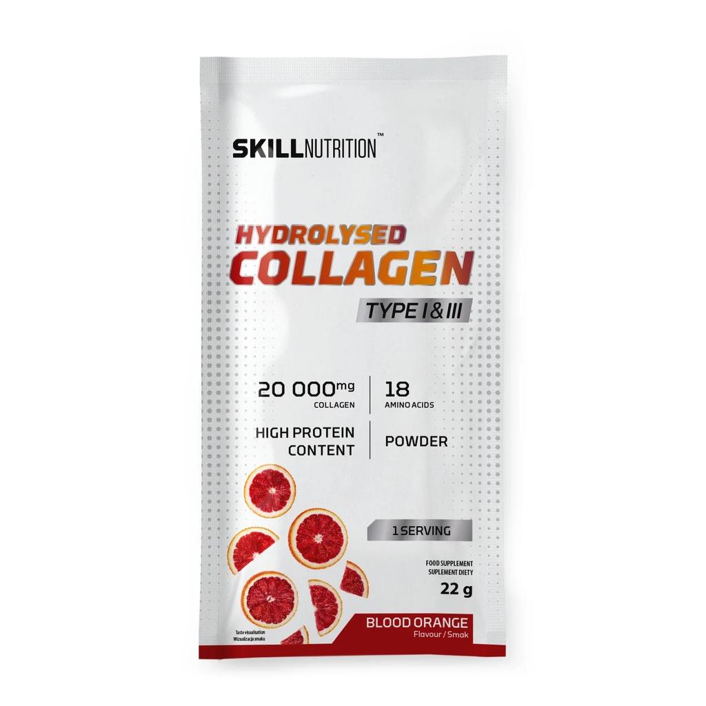 Hydrolysed Collagen Type I & III, Blood orange - 22 grams (1 serving)