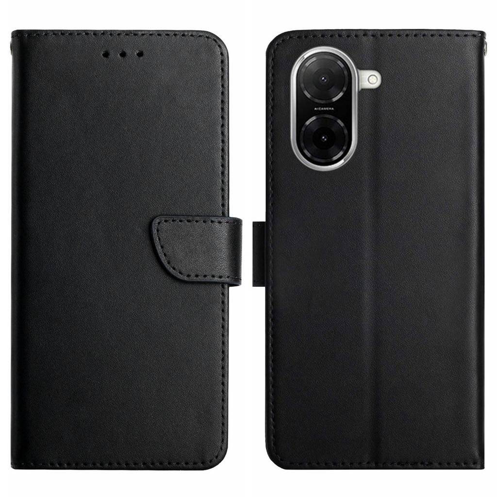 For Xiaomi Redmi A5 4G (171.7mm)/Poco C71 4G Case Genuine Cow Leather Phone Cover Nappa Texture