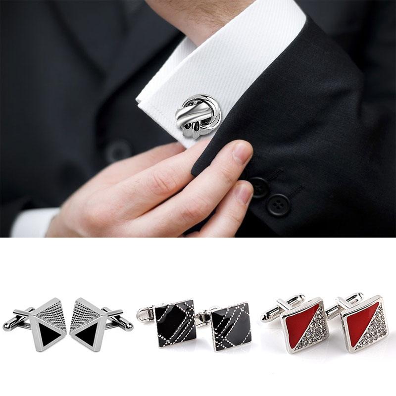 1 Pair Jewelry Men's Fashion Cuff Button Party Decor Alloy Wedding Shirt Cufflinks Business