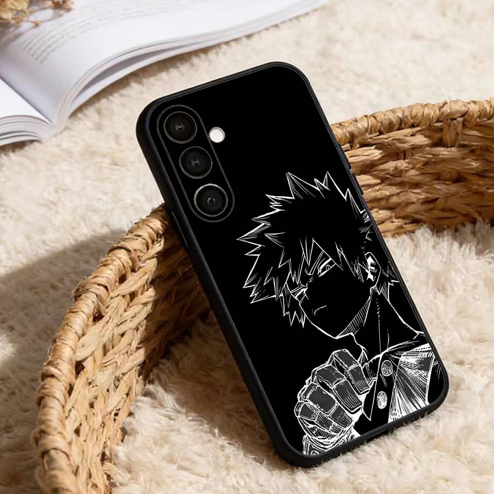 bakugo A-Anime K-Katsuki Phone Case For Samsung Galaxy A13,21s,22,31,32,52,53,71,72,73,Soft Black Cover