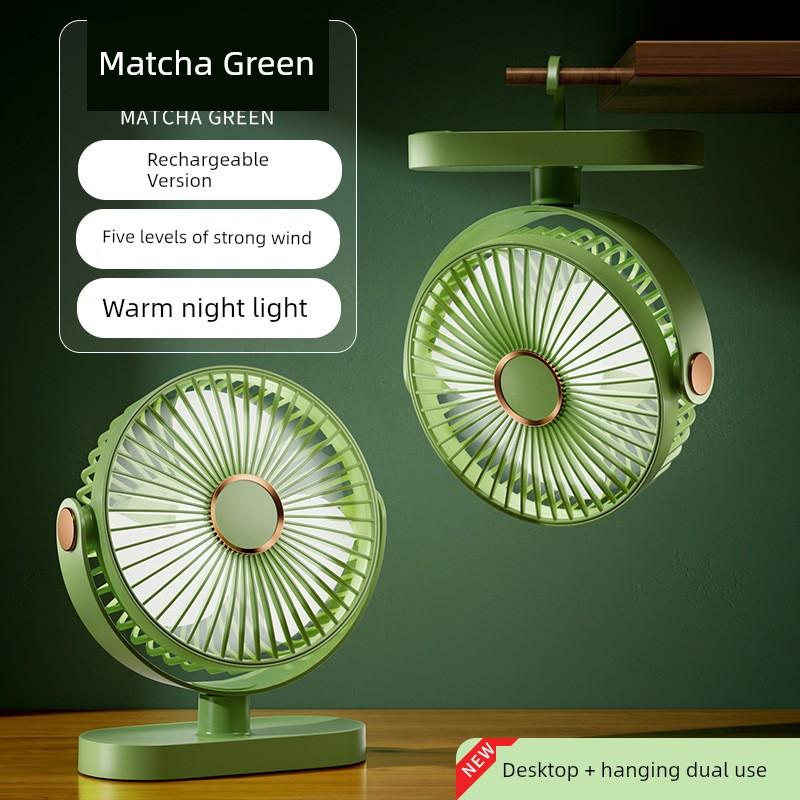 2024 New Model Desktop Mini Fan, Rechargeable, Silent, Small, Portable, Suitable for Students and Office Desks