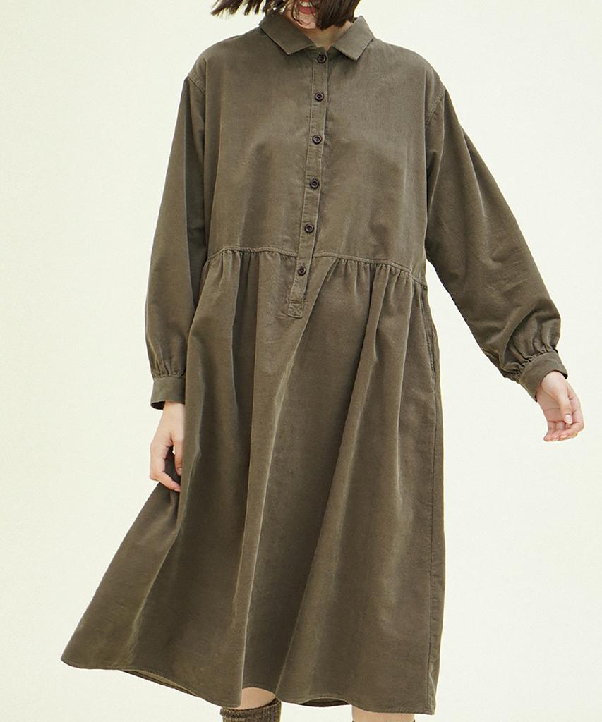 CHIQUITA Pullover Dress (Corduroy) Brown 244201Sbr