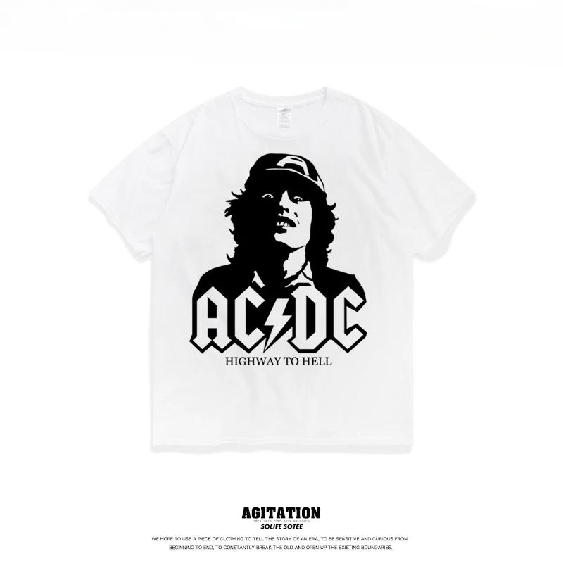 

Футболка с принтом Модный тренд Удобная свободная повседневная футболка из 100% хлопка с круглым вырезом и коротким рукавом XXXL