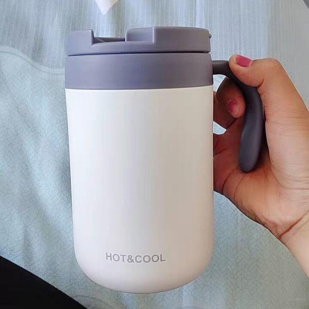 Double-Walled Insulated Coffee Mug 500ML Thermal Coffee Mug Vacuum Thermal Cup Business Use