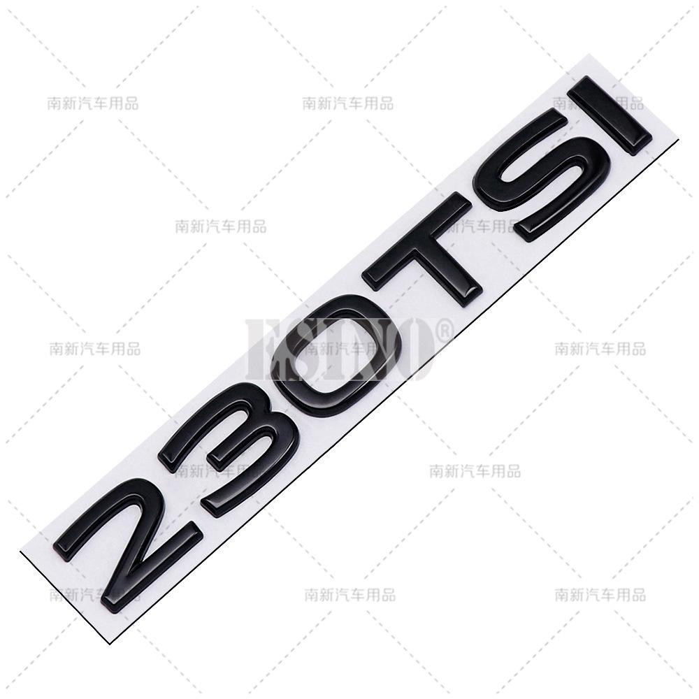 New Styling 3D 230 280 330 380 TSI Metal Alloy Adhesive Emblem Rear Trunk Badge Fender Sticker Car Body Decal